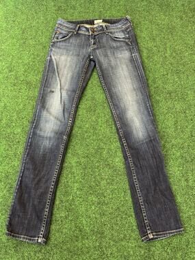 Hudson Women’s Collin Skinny Jeans - Size 27 X30 Blue Flap Pockets W422DHA